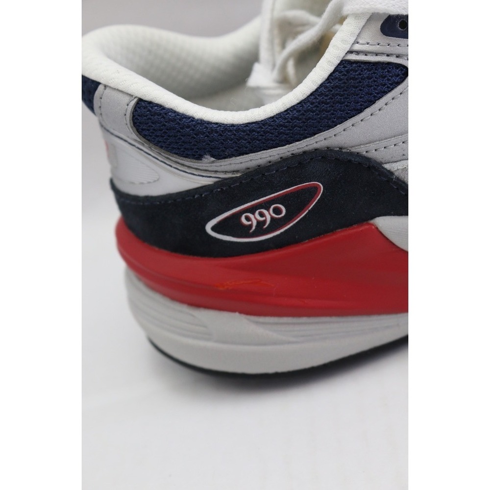New Balance 990GN6 Gray Navy Red Youth US 7 /UK 6.5 /EU 40 / CM 25 - Picture 8 of 16